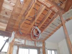 既存浴室天井解体