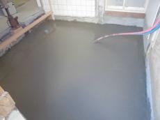土間コンクリート完成